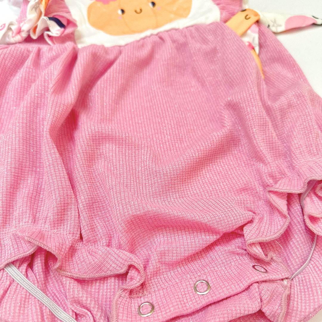 Pink Pumpkin Baby Girl Romper