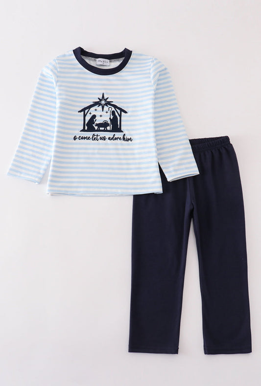 Nativity Navy Boy set