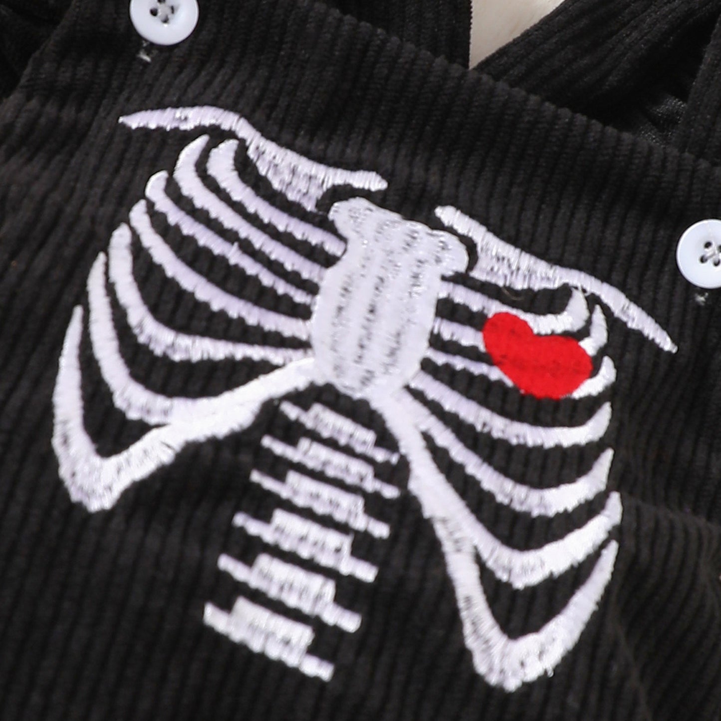 Skeleton with Heart Romper