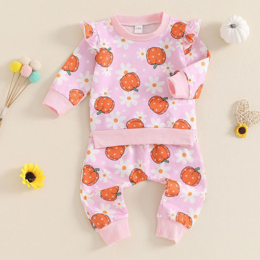 Pink Pumpkin Jogger Set