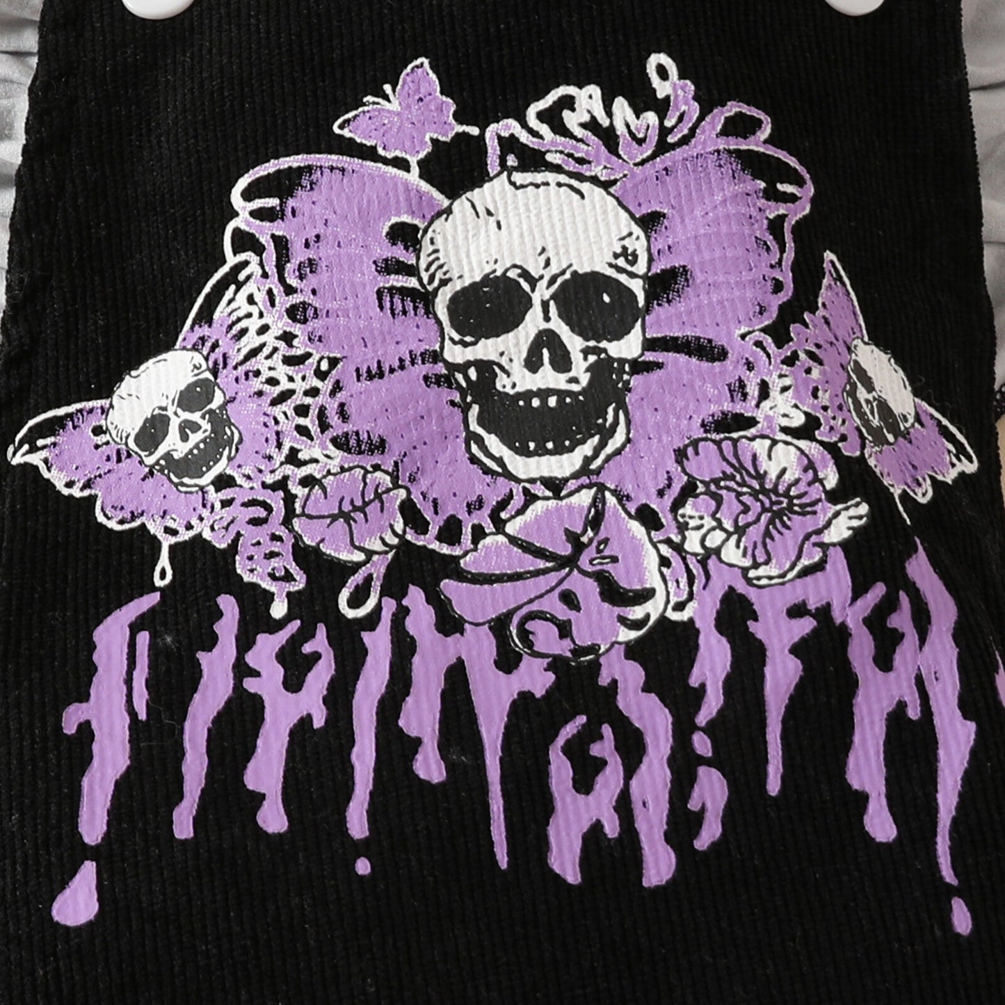 Purple Skull Romper