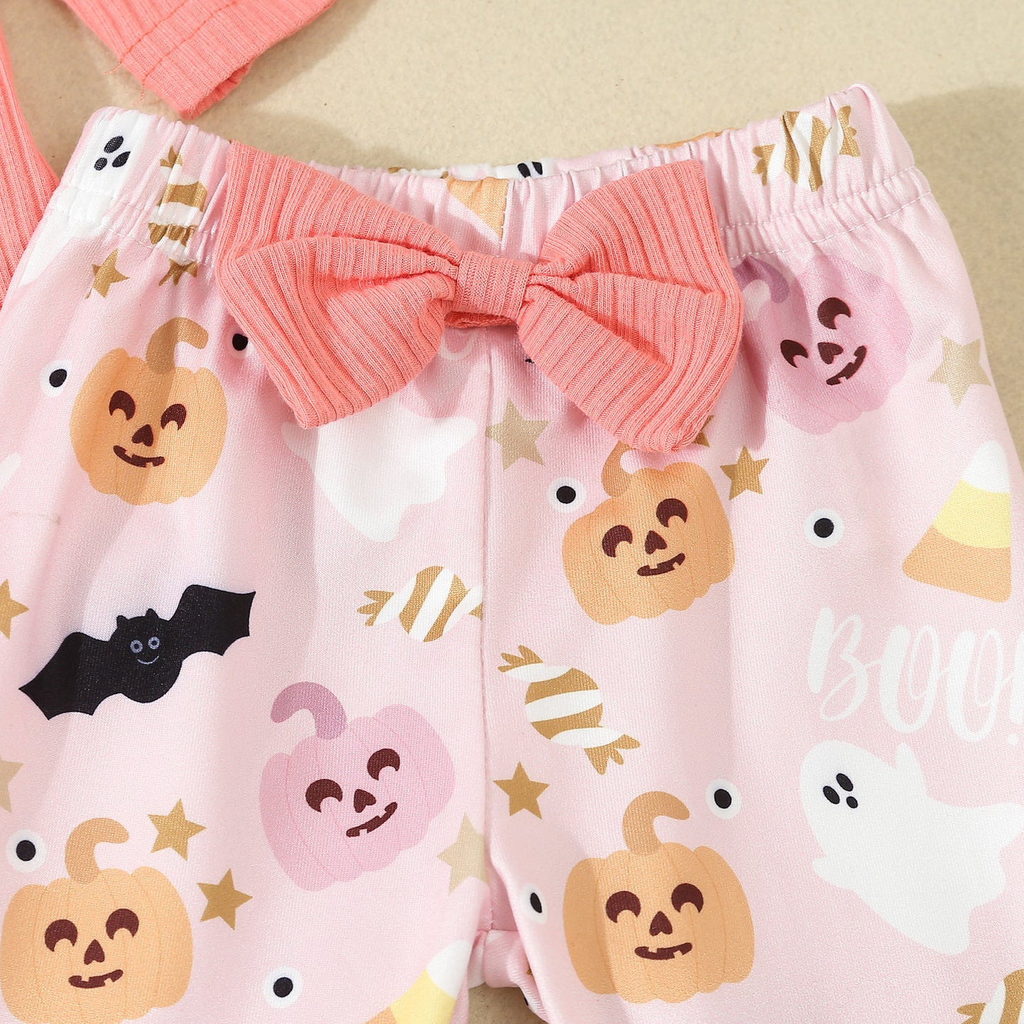 Cutesie Pumpkin Bat Bellbottom Set