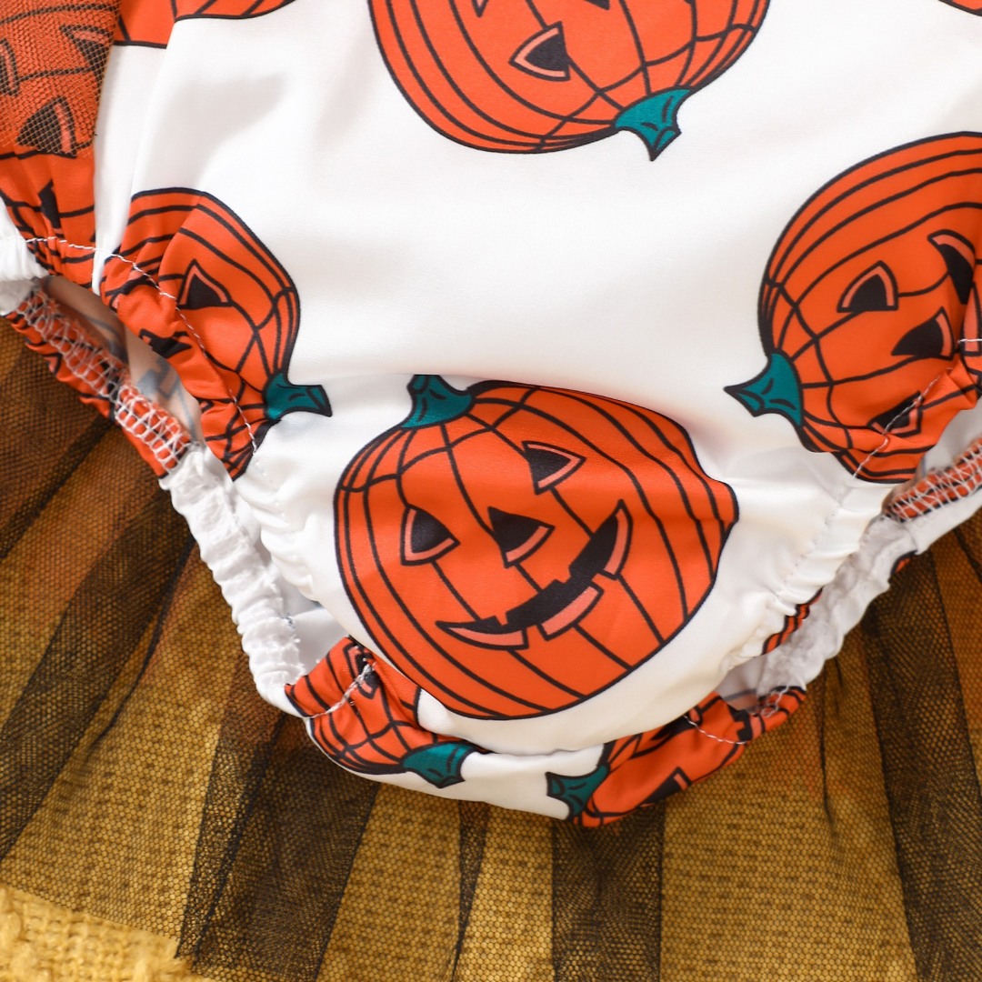 Halloween Pumpkin Tutu Romper