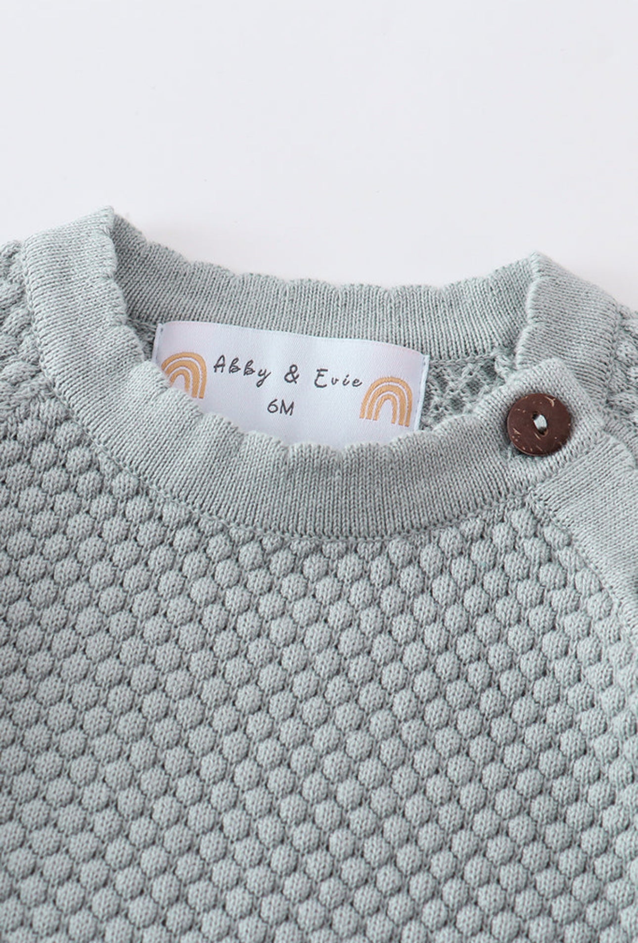 Christopher Mint Button Sweater