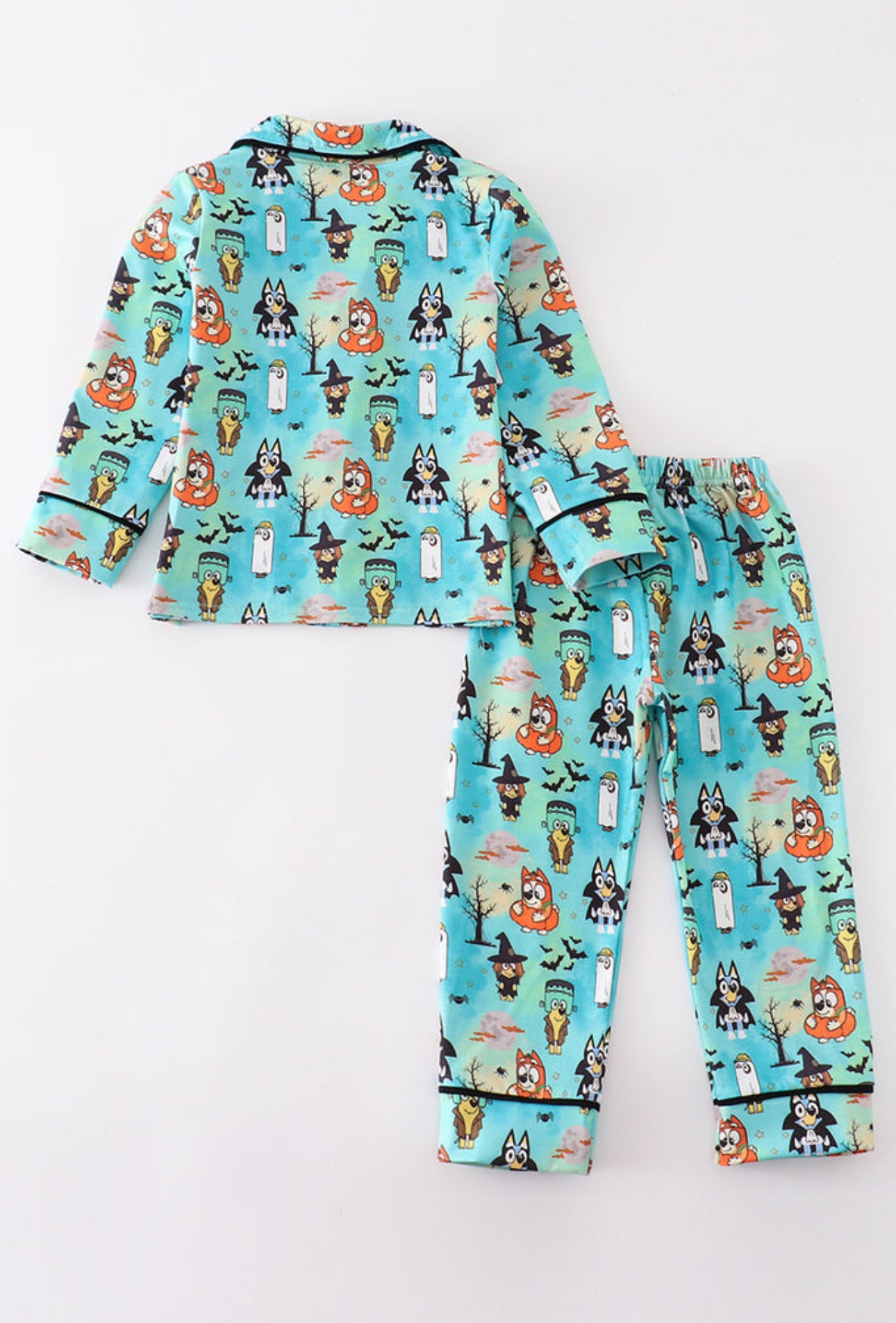 Boys Blue Halloween Character Pajama Set